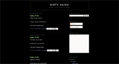 Desktop Screenshot of dirtyhaiku.com